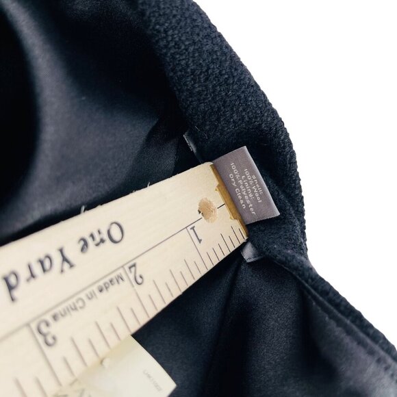 Ann Taylor Womens A-Line Black Skirt Size Large Wool Blend - Picture 3 of 6